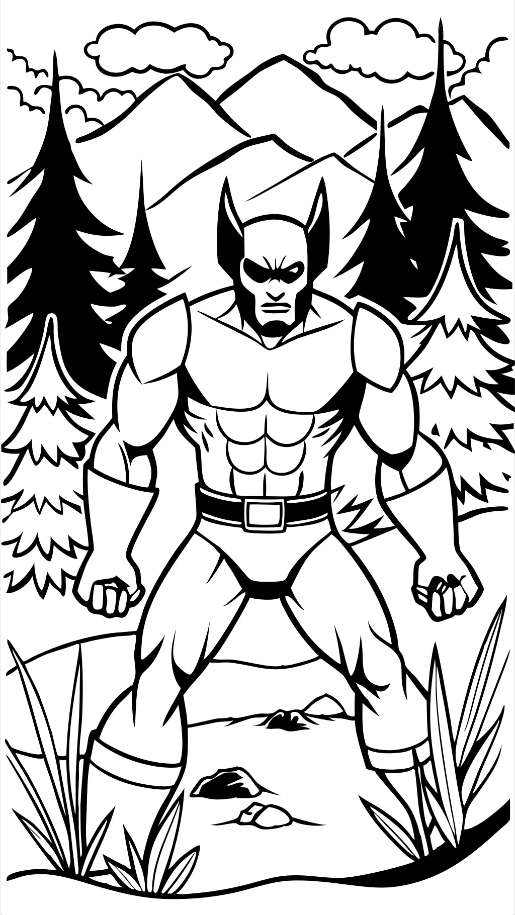 páginas para colorear imprimibles de Wolverine